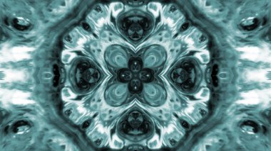 Soyut boya fırça mürekkep patlayabilir formanın düzgün kavramı simetrik desen süs dekoratif Kaleidoscope hareketi geometrik daire ve yıldız şekli