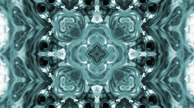 Soyut boya fırça mürekkep patlayabilir formanın düzgün kavramı simetrik desen süs dekoratif Kaleidoscope hareketi geometrik daire ve yıldız şekli