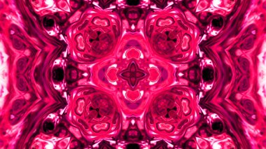 Soyut boya fırça mürekkep patlayabilir formanın düzgün kavramı simetrik desen süs dekoratif Kaleidoscope hareketi geometrik daire ve yıldız şekli