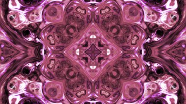 Soyut boya fırça mürekkep patlayabilir formanın düzgün kavramı simetrik desen süs dekoratif Kaleidoscope hareketi geometrik daire ve yıldız şekli