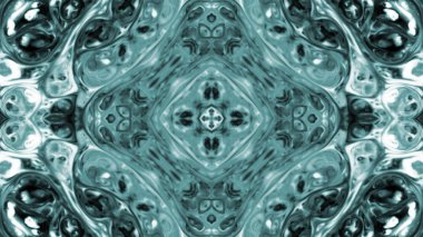 Soyut boya fırça mürekkep patlayabilir formanın düzgün kavramı simetrik desen süs dekoratif Kaleidoscope hareketi geometrik daire ve yıldız şekli