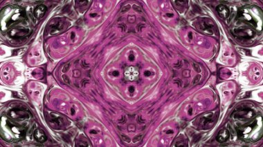 Soyut boya fırça mürekkep patlayabilir formanın düzgün kavramı simetrik desen süs dekoratif Kaleidoscope hareketi geometrik daire ve yıldız şekli