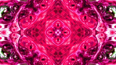 Soyut boya fırça mürekkep patlayabilir formanın düzgün kavramı simetrik desen süs dekoratif Kaleidoscope hareketi geometrik daire ve yıldız şekli