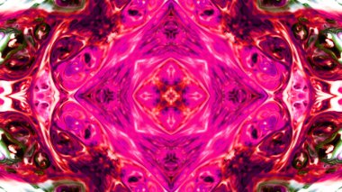 Soyut boya fırça mürekkep patlayabilir formanın düzgün kavramı simetrik desen süs dekoratif Kaleidoscope hareketi geometrik daire ve yıldız şekli