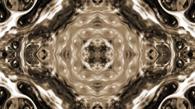 Soyut boya fırça mürekkep patlayabilir formanın düzgün kavramı simetrik desen süs dekoratif Kaleidoscope hareketi geometrik daire ve yıldız şekli