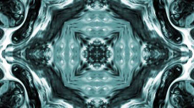 Soyut boya fırça mürekkep patlayabilir formanın düzgün kavramı simetrik desen süs dekoratif Kaleidoscope hareketi geometrik daire ve yıldız şekli