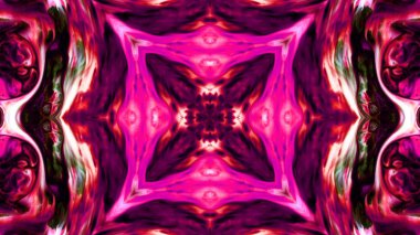 Soyut boya fırça mürekkep patlayabilir formanın düzgün kavramı simetrik desen süs dekoratif Kaleidoscope hareketi geometrik daire ve yıldız şekli