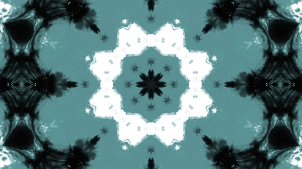 Soyut boya fırça mürekkep patlayabilir formanın düzgün kavramı simetrik desen süs dekoratif Kaleidoscope hareketi geometrik daire ve yıldız şekli