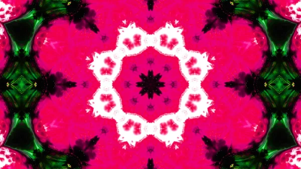 Soyut boya fırça mürekkep patlayabilir formanın düzgün kavramı simetrik desen süs dekoratif Kaleidoscope hareketi geometrik daire ve yıldız şekli