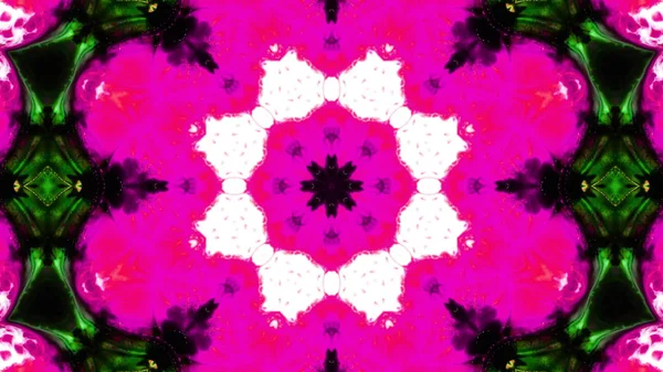 Soyut boya fırça mürekkep patlayabilir formanın düzgün kavramı simetrik desen süs dekoratif Kaleidoscope hareketi geometrik daire ve yıldız şekli