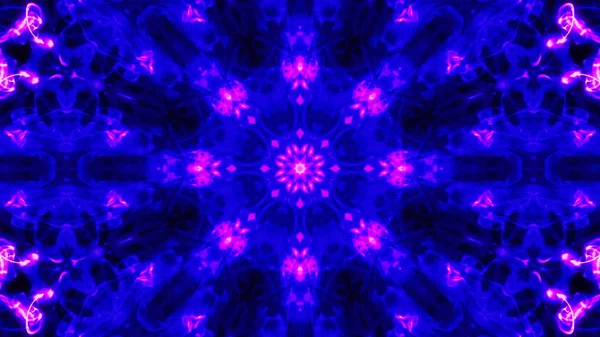 Soyut boya fırça mürekkep patlayabilir formanın düzgün kavramı simetrik desen süs dekoratif Kaleidoscope hareketi geometrik daire ve yıldız şekli