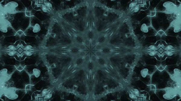 Soyut boya fırça mürekkep patlayabilir formanın düzgün kavramı simetrik desen süs dekoratif Kaleidoscope hareketi geometrik daire ve yıldız şekli