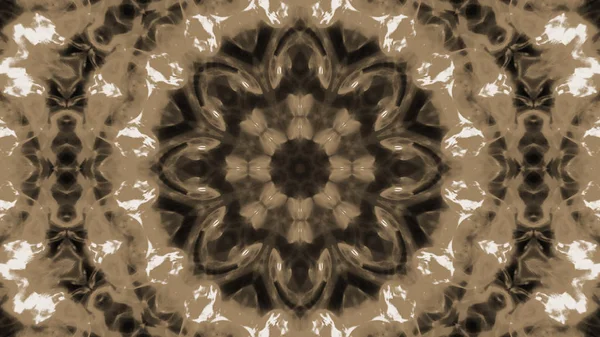 Soyut boya fırça mürekkep patlayabilir formanın düzgün kavramı simetrik desen süs dekoratif Kaleidoscope hareketi geometrik daire ve yıldız şekli