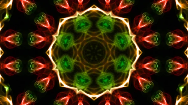 Soyut boya fırça mürekkep patlayabilir formanın düzgün kavramı simetrik desen süs dekoratif Kaleidoscope hareketi geometrik daire ve yıldız şekli