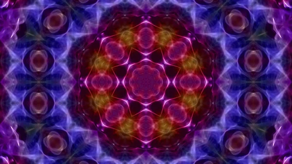 Soyut boya fırça mürekkep patlayabilir formanın düzgün kavramı simetrik desen süs dekoratif Kaleidoscope hareketi geometrik daire ve yıldız şekli