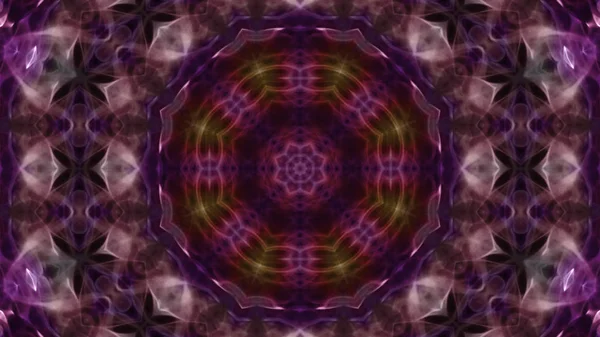 Soyut boya fırça mürekkep patlayabilir formanın düzgün kavramı simetrik desen süs dekoratif Kaleidoscope hareketi geometrik daire ve yıldız şekli