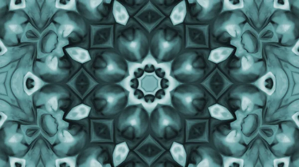 Soyut boya fırça mürekkep patlayabilir formanın düzgün kavramı simetrik desen süs dekoratif Kaleidoscope hareketi geometrik daire ve yıldız şekli