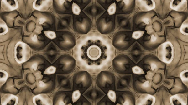 Soyut boya fırça mürekkep patlayabilir formanın düzgün kavramı simetrik desen süs dekoratif Kaleidoscope hareketi geometrik daire ve yıldız şekli