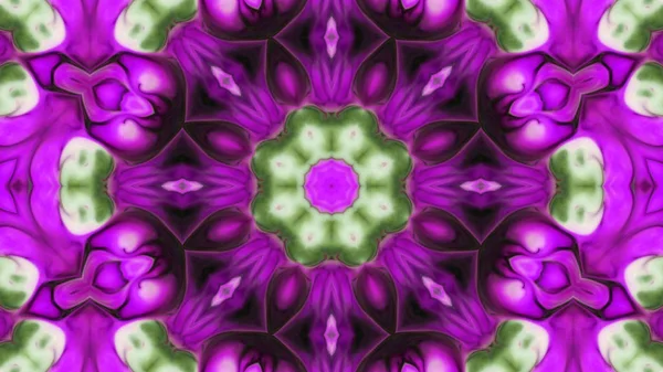 Soyut boya fırça mürekkep patlayabilir formanın düzgün kavramı simetrik desen süs dekoratif Kaleidoscope hareketi geometrik daire ve yıldız şekli