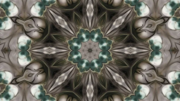 Soyut boya fırça mürekkep patlayabilir formanın düzgün kavramı simetrik desen süs dekoratif Kaleidoscope hareketi geometrik daire ve yıldız şekli