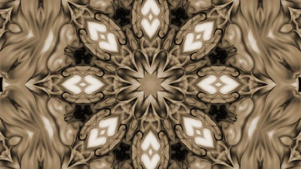 Soyut boya fırça mürekkep patlayabilir formanın düzgün kavramı simetrik desen süs dekoratif Kaleidoscope hareketi geometrik daire ve yıldız şekli