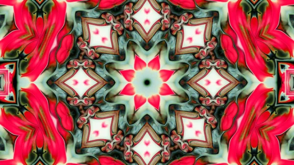 Soyut boya fırça mürekkep patlayabilir formanın düzgün kavramı simetrik desen süs dekoratif Kaleidoscope hareketi geometrik daire ve yıldız şekli