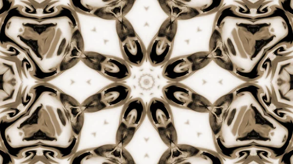 Soyut boya fırça mürekkep patlayabilir formanın düzgün kavramı simetrik desen süs dekoratif Kaleidoscope hareketi geometrik daire ve yıldız şekli