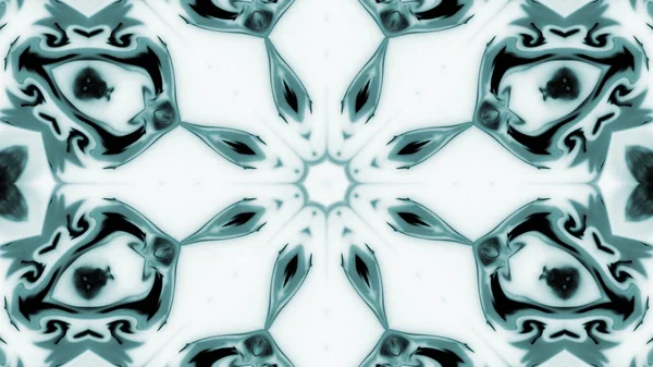 Soyut boya fırça mürekkep patlayabilir formanın düzgün kavramı simetrik desen süs dekoratif Kaleidoscope hareketi geometrik daire ve yıldız şekli