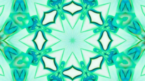 Soyut boya fırça mürekkep patlayabilir formanın düzgün kavramı simetrik desen süs dekoratif Kaleidoscope hareketi geometrik daire ve yıldız şekli