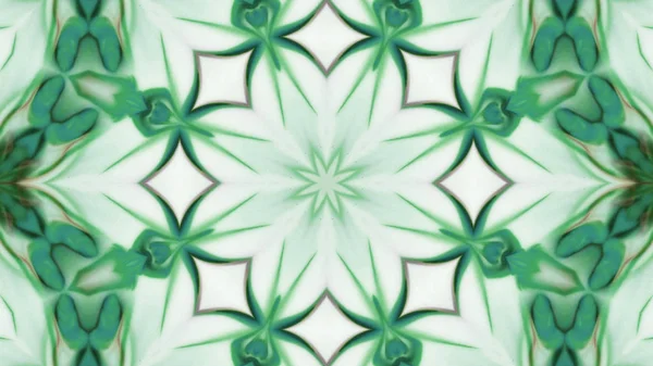 Soyut boya fırça mürekkep patlayabilir formanın düzgün kavramı simetrik desen süs dekoratif Kaleidoscope hareketi geometrik daire ve yıldız şekli