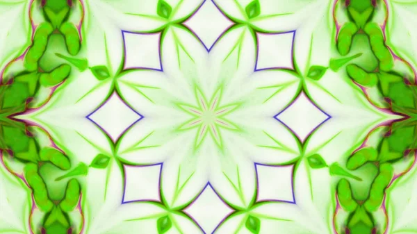 Soyut boya fırça mürekkep patlayabilir formanın düzgün kavramı simetrik desen süs dekoratif Kaleidoscope hareketi geometrik daire ve yıldız şekli