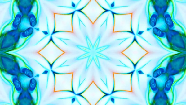 Soyut boya fırça mürekkep patlayabilir formanın düzgün kavramı simetrik desen süs dekoratif Kaleidoscope hareketi geometrik daire ve yıldız şekli