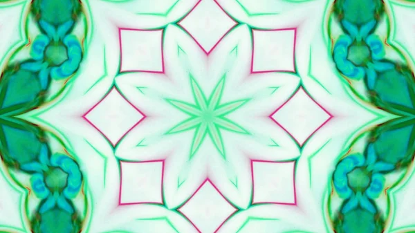 Soyut boya fırça mürekkep patlayabilir formanın düzgün kavramı simetrik desen süs dekoratif Kaleidoscope hareketi geometrik daire ve yıldız şekli