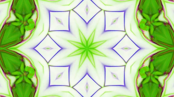 Soyut boya fırça mürekkep patlayabilir formanın düzgün kavramı simetrik desen süs dekoratif Kaleidoscope hareketi geometrik daire ve yıldız şekli