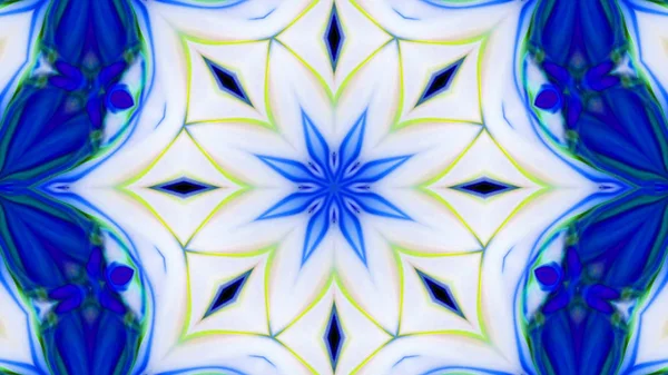 Soyut boya fırça mürekkep patlayabilir formanın düzgün kavramı simetrik desen süs dekoratif Kaleidoscope hareketi geometrik daire ve yıldız şekli