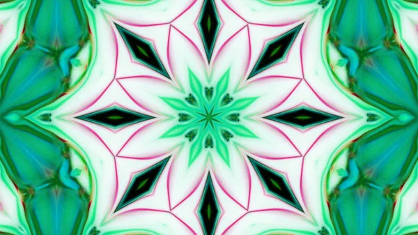 Soyut boya fırça mürekkep patlayabilir formanın düzgün kavramı simetrik desen süs dekoratif Kaleidoscope hareketi geometrik daire ve yıldız şekli