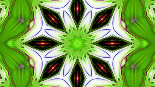 Soyut boya fırça mürekkep patlayabilir formanın düzgün kavramı simetrik desen süs dekoratif Kaleidoscope hareketi geometrik daire ve yıldız şekli