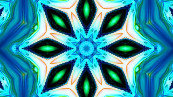 Soyut boya fırça mürekkep patlayabilir formanın düzgün kavramı simetrik desen süs dekoratif Kaleidoscope hareketi geometrik daire ve yıldız şekli