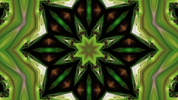 Soyut boya fırça mürekkep patlayabilir formanın düzgün kavramı simetrik desen süs dekoratif Kaleidoscope hareketi geometrik daire ve yıldız şekli