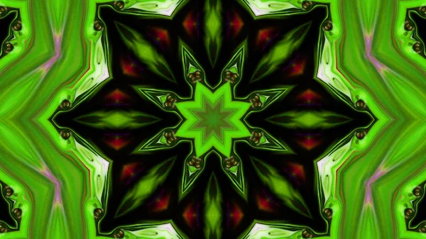 Soyut boya fırça mürekkep patlayabilir formanın düzgün kavramı simetrik desen süs dekoratif Kaleidoscope hareketi geometrik daire ve yıldız şekli