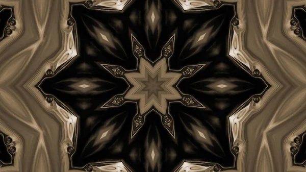 Soyut boya fırça mürekkep patlayabilir formanın düzgün kavramı simetrik desen süs dekoratif Kaleidoscope hareketi geometrik daire ve yıldız şekli