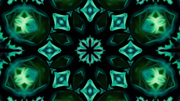 Soyut boya fırça mürekkep patlayabilir formanın düzgün kavramı simetrik desen süs dekoratif Kaleidoscope hareketi geometrik daire ve yıldız şekli