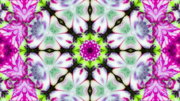 Soyut boya fırça mürekkep patlayabilir formanın düzgün kavramı simetrik desen süs dekoratif Kaleidoscope hareketi geometrik daire ve yıldız şekli