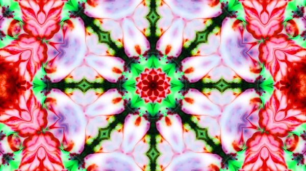 Soyut boya fırça mürekkep patlayabilir formanın düzgün kavramı simetrik desen süs dekoratif Kaleidoscope hareketi geometrik daire ve yıldız şekli