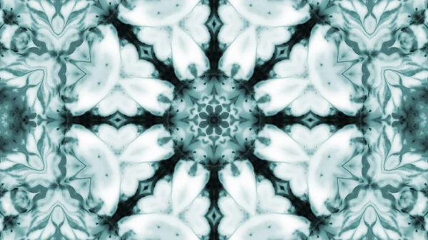 Soyut boya fırça mürekkep patlayabilir formanın düzgün kavramı simetrik desen süs dekoratif Kaleidoscope hareketi geometrik daire ve yıldız şekli