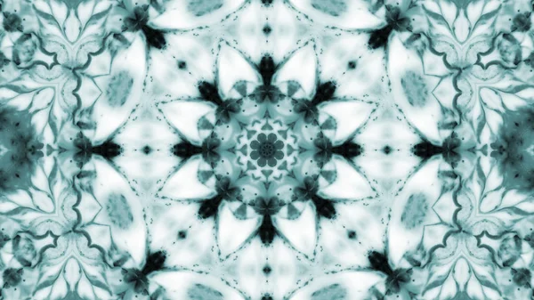 Soyut boya fırça mürekkep patlayabilir formanın düzgün kavramı simetrik desen süs dekoratif Kaleidoscope hareketi geometrik daire ve yıldız şekli