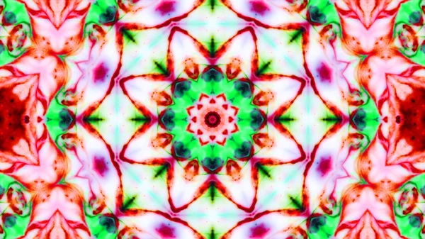 Soyut boya fırça mürekkep patlayabilir formanın düzgün kavramı simetrik desen süs dekoratif Kaleidoscope hareketi geometrik daire ve yıldız şekli