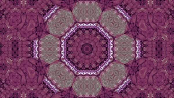 Soyut boya fırça mürekkep patlayabilir formanın düzgün kavramı simetrik desen süs dekoratif Kaleidoscope hareketi geometrik daire ve yıldız şekli