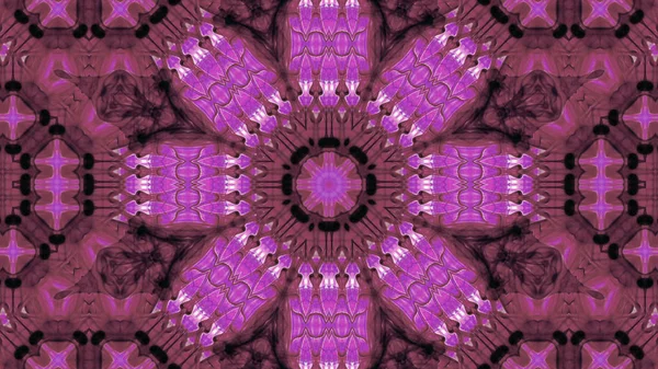 Soyut boya fırça mürekkep patlayabilir formanın düzgün kavramı simetrik desen süs dekoratif Kaleidoscope hareketi geometrik daire ve yıldız şekli