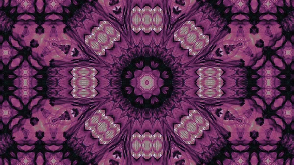 Soyut boya fırça mürekkep patlayabilir formanın düzgün kavramı simetrik desen süs dekoratif Kaleidoscope hareketi geometrik daire ve yıldız şekli